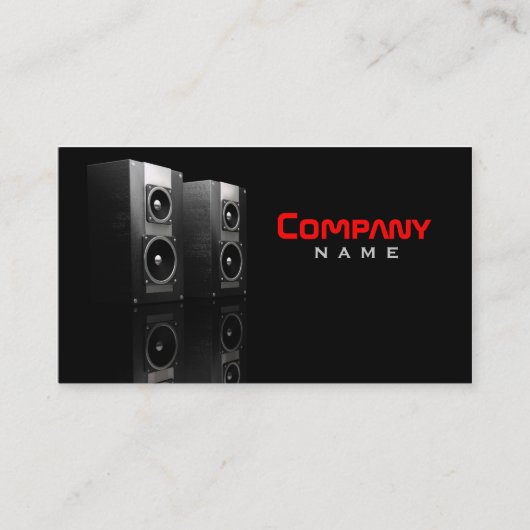 音楽スピーカーの名刺 名刺 (正面)