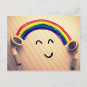 音楽スマイル ポストカード (正面)