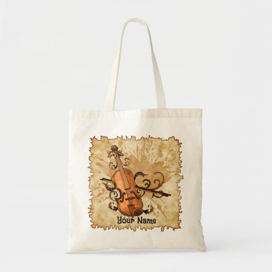 音楽スワールヴァイオリントートバッグ トートバッグ (正面)