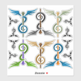 音楽セラピーのアイコンセット シール