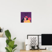 音楽セラピーウォールアートポスター ポスター (ホームオフィス)