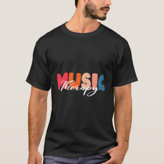 音楽セラピーセラピスト心理学タルヘルス Tシャツ