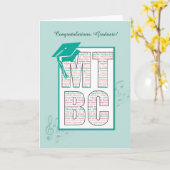 音楽セラピーボード認定MTBC卒業 カード (黄色い花)