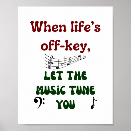 音楽セラピー ポスター (正面)