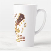 音楽タイム、金ゴールドギターミュージカル カフェラテマグ (右)