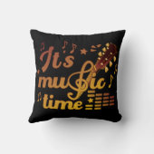 音楽タイム、金ゴールドギターミュージカル クッション (裏面)