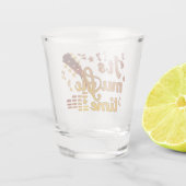 音楽タイム、金ゴールドギターミュージカル ショットグラス (裏面)