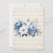 音楽ダスティブルーチャーチバチェロレッテ 招待状 (裏面)