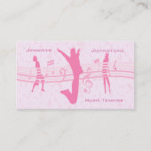 音楽ダンスとドラマピンク広告ズ 名刺 (正面)
