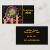 音楽ダンスの名刺 名刺 (正面/裏面)