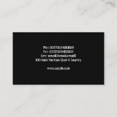 音楽ダンスの名刺 名刺 (裏面)