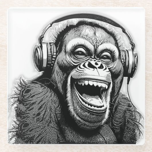 音楽テープ ガラスコースター (正面)