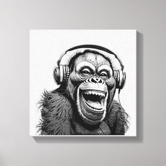 音楽テープ キャンバスプリント (正面)