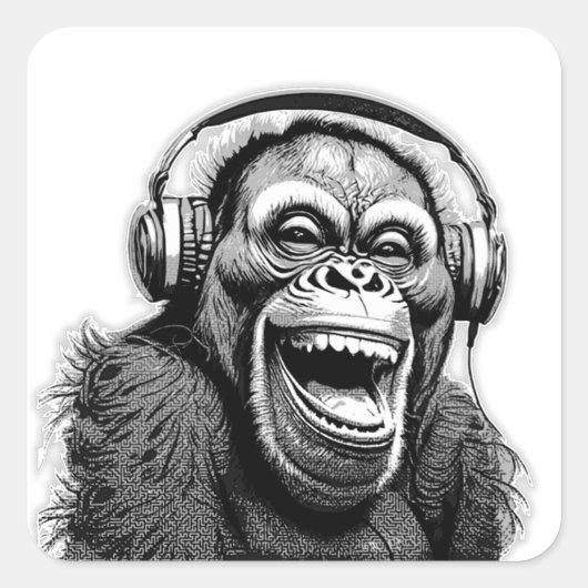 音楽テープ スクエアシール (正面)