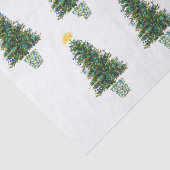 音楽テーマのクリスマスツリー 薄葉紙 (詳細)