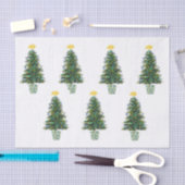 音楽テーマのクリスマスツリー 薄葉紙 (クラフト)