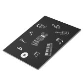 音楽テーマのノートブック ノートパッド (アングル)