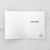 音楽テーマのハッピーバースデーパーソナライズされた カード (内部)