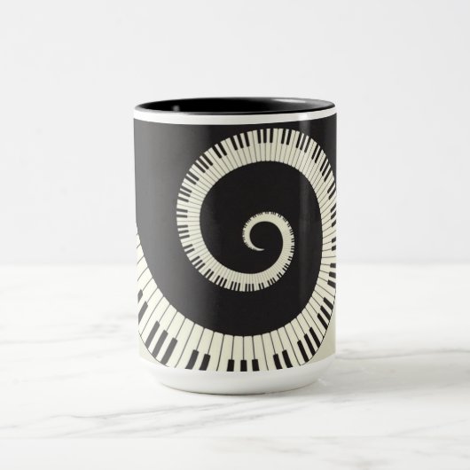音楽テーマのピアノはコンボのマグを調整します マグカップ (中央)