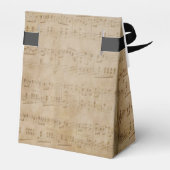 音楽テーマのモノグラムギフトボックス フェイバーボックス (裏面サイド)