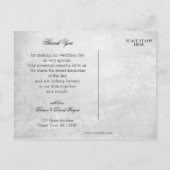 音楽テーマの結婚写真ありがとうはがき ポストカード (裏面)