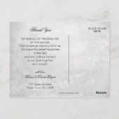 音楽テーマの結婚写真ありがとうはがき ポストカード (裏面)