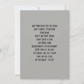 音楽テーマカラオケお祝いパーティーパーソナライズされた 招待状 (裏面)