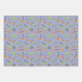 音楽テーマパターン ラッピングペーパーシート (正面3)