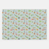 音楽テーマパターン ラッピングペーパーシート (正面2)