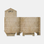 音楽テーマモノグラムの好意ボックス フェイバーボックス (折り畳みなし)