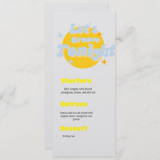 音楽テーマ結婚のメニュー セーブザデート (正面/裏面)