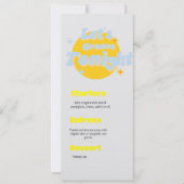 音楽テーマ結婚のメニュー セーブザデート (正面)