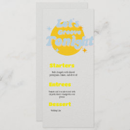 音楽テーマ結婚のメニュー セーブザデート