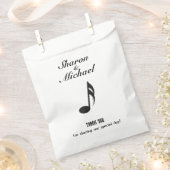 音楽テーマ結婚ズ フェイバーバッグ (クリップ留めされた状態)