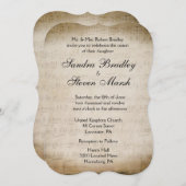 音楽テーマ結婚ズ 招待状 (正面/裏面)