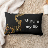 音楽テーマ ランバークッション (ブランケット)