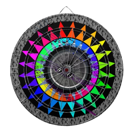 音楽テー数々のマ – ターゲットカラークラッシュダートボード ダーツボード (正面)