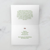 音楽ディレクターのクリスマスカード シーズンカード (内部)