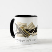 音楽デザインのコーヒー・マグ マグカップ (正面左)