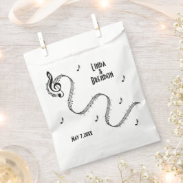 音楽デザインイベント結婚/書 フェイバーバッグ