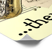 音楽デザインカスタマイズ可能ポスター ポスター (角)