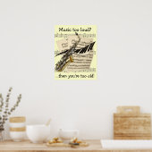 音楽デザインカスタマイズ可能ポスター ポスター (キッチン)