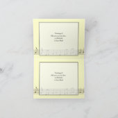 音楽デザイングリーティングカード サンキューカード (内部)