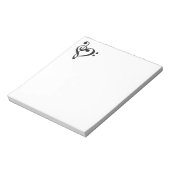 音楽デザインハート ノートパッド (回転)