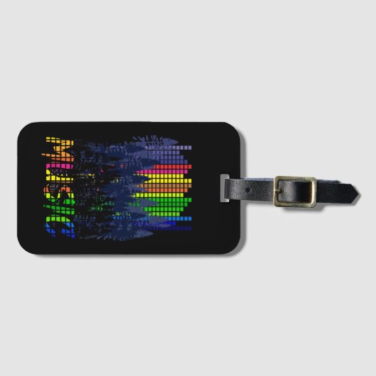 音楽デザイン ラゲッジタグ (正面横)