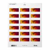 音楽デザイン ラベル (フルシート)