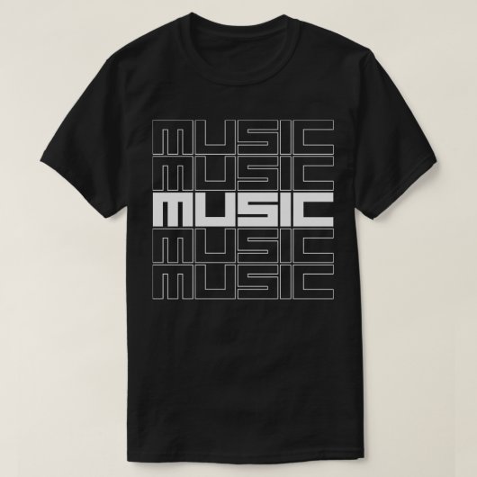 音楽デザイン Tシャツ (デザイン正面)