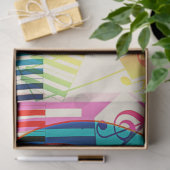 音楽トレブルクレフ、 音符記号キーボード分離ティッシュペーパー 薄葉紙 (ギフト)