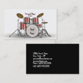 音楽ドラマーの名刺 名刺 (正面/裏面)