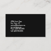 音楽ドラマーの名刺 名刺 (裏面)